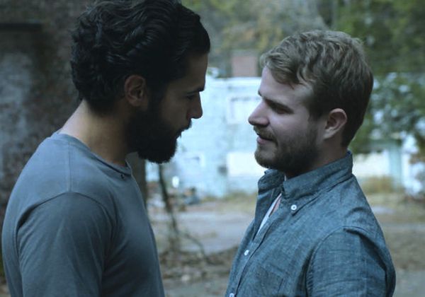 Christopher Abbott as Andrew with Brady Corbet as Ira in Mona Fastvold's hauntingly beautiful The Sleepwalker.